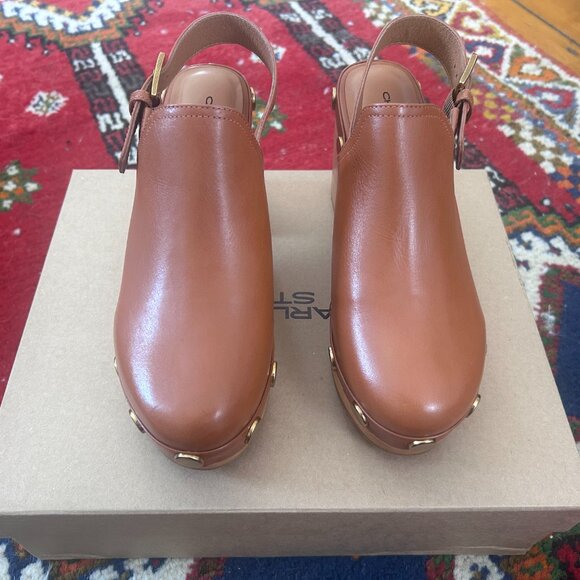 Charlotte Stone Hari Platform Slingback Studded Clog Size 8 NWT - Picture 10 of 11